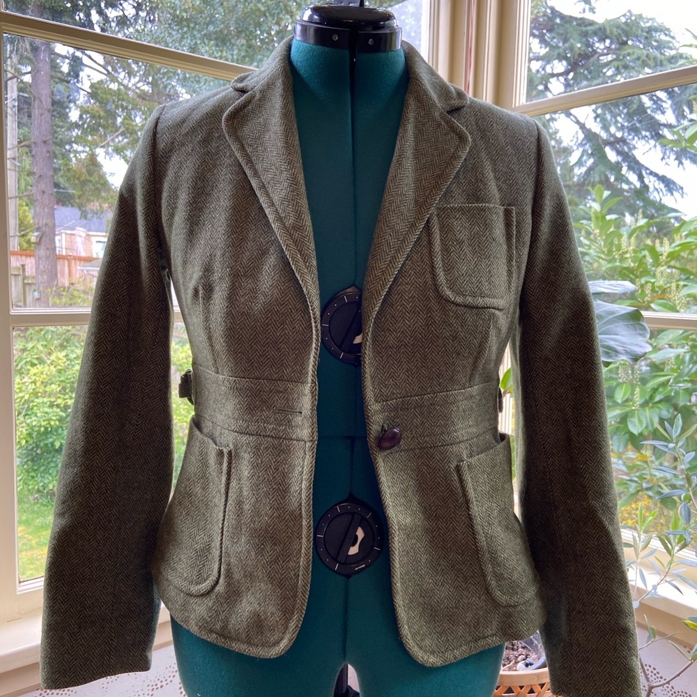 Vintage J.Crew Green Wool Jacket